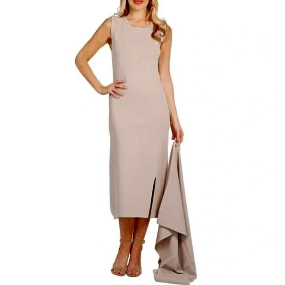 Brian Bailey Knit Midi Length Tank Dress Size XXL Bisque